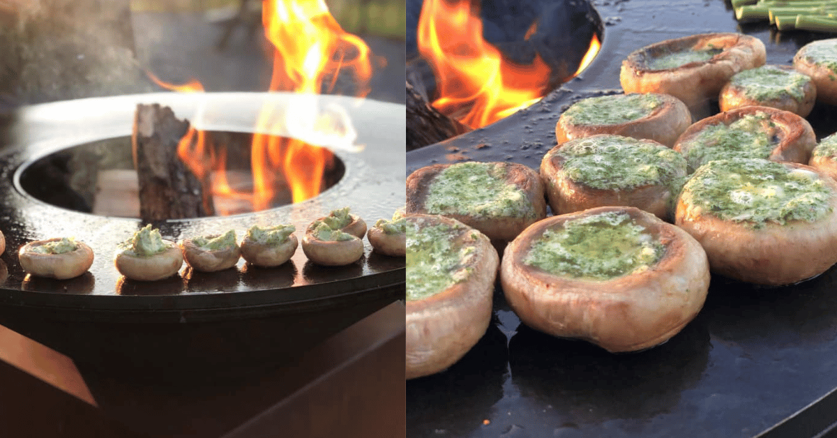 André champignons met kruidenkaas